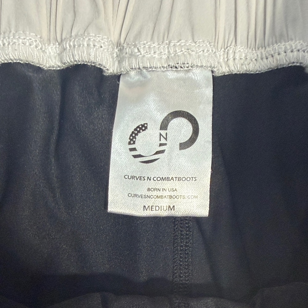 Women's Athletic Ombre Shorts in Black and Gray - Picture 3 of 9